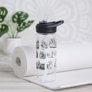 Alice's Adventures in Wonderland Pattern Water Bottle