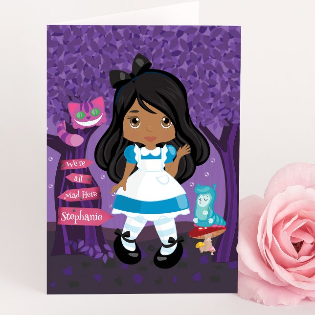 Alice's Adventures in Wonderland Personalized Card (Creator Uploaded)