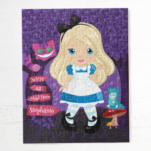 Alice's Adventures in Wonderland Personalized Jigs Jigsaw Puzzle