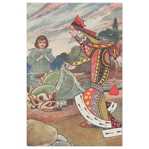 Alices Adventures in Wonderland Queen Gryphon Tissue Paper