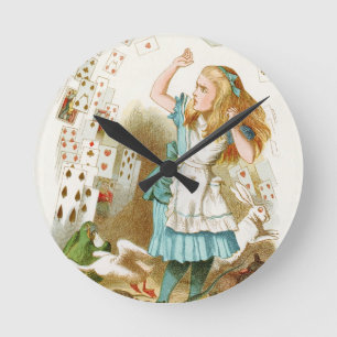 Alice's Adventures in Wonderland Round Clock
