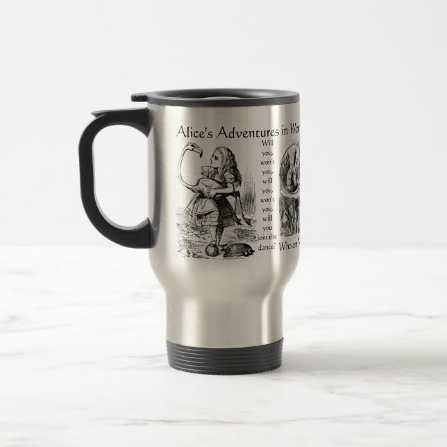 Alice's Adventures in Wonderland Travel Mug (Left)