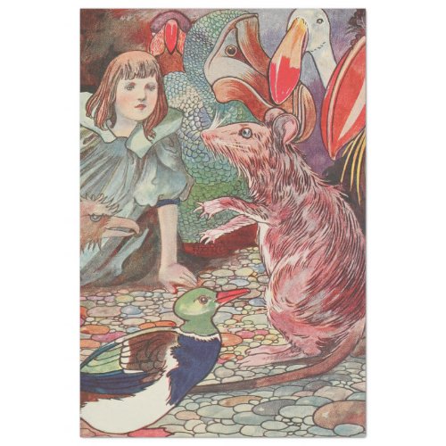 Alices Adventures in Wonderland Vintage Mouse Tissue Paper