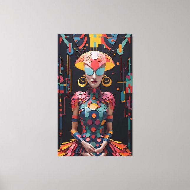 Alice's New Afternoon Tea Party - Ken Gage Art Canvas Print (Front)