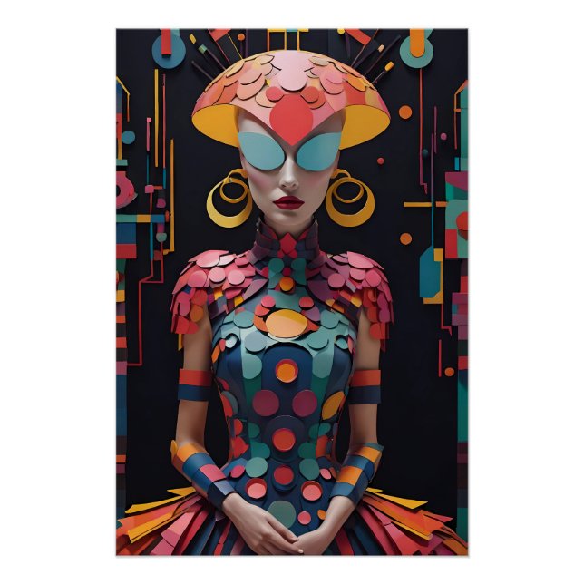 Alice's New Afternoon Tea Party - Ken Gage Art Poster (Front)