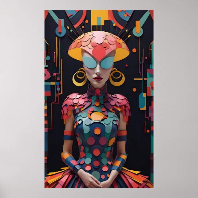 Alice's New Afternoon Tea Party - Ken Gage Art Poster (Front)