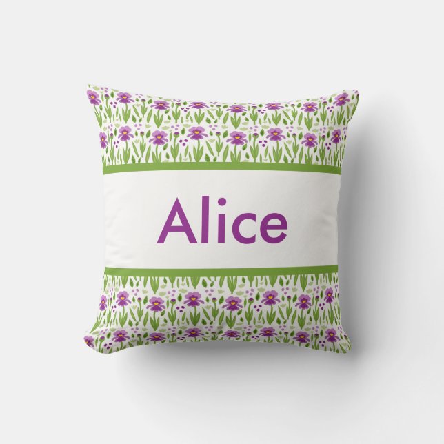 Alice's Personalized Pillow (Front)