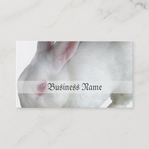 Alices rabbit business card