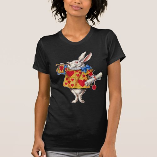 ALICES WHITE RABBIT IN WONDERLAND T_Shirt