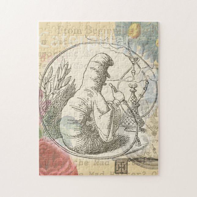 Alice's Wonderland Caterpillar: Original Tenniel  Jigsaw Puzzle (Vertical)
