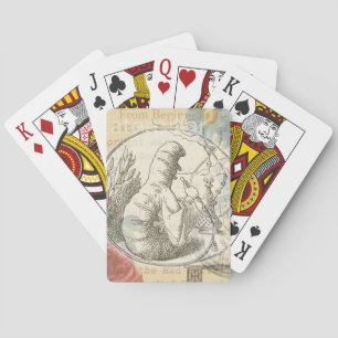 Alice's Wonderland Caterpillar: Original Tenniel Poker Cards