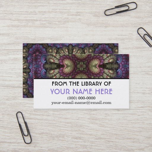 Customizable Alices's Asters II Media Cards Business Card