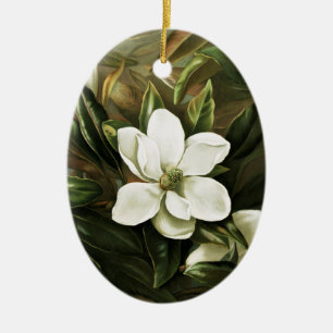 Alicia H. Laird: Magnolia Grandflora Ceramic Ornament