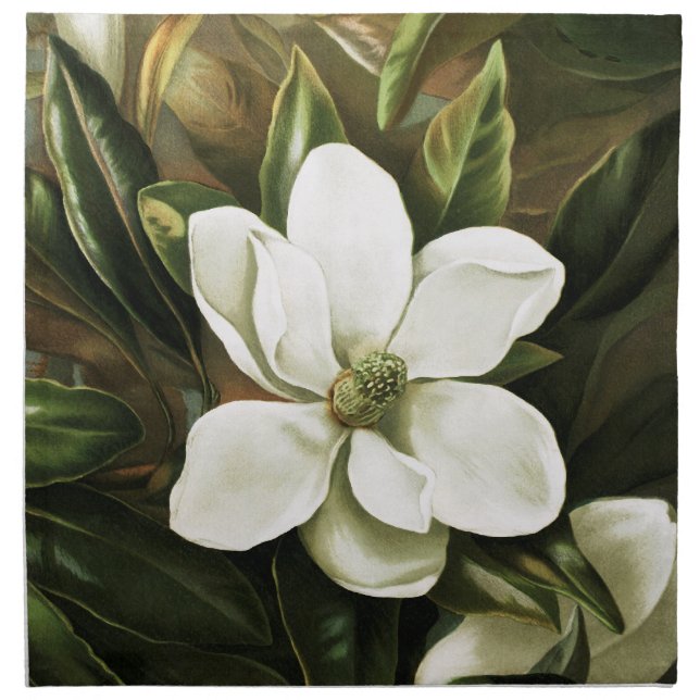 Alicia H. Laird: Magnolia Grandflora Napkin (Front)