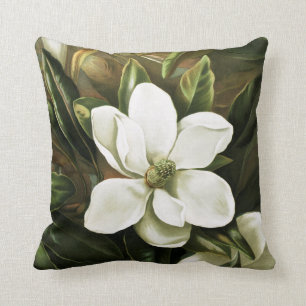 Alicia H. Laird: Magnolia Grandflora Throw Pillow