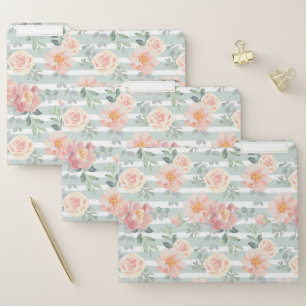 Alicia Rose Stripe Pattern File Folder
