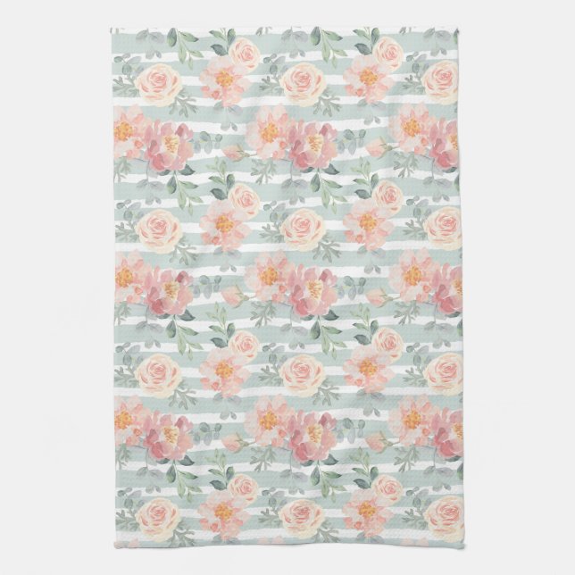 Alicia Rose Stripe Pattern Kitchen Towel (Vertical)