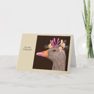 Alicia the goose birthday card