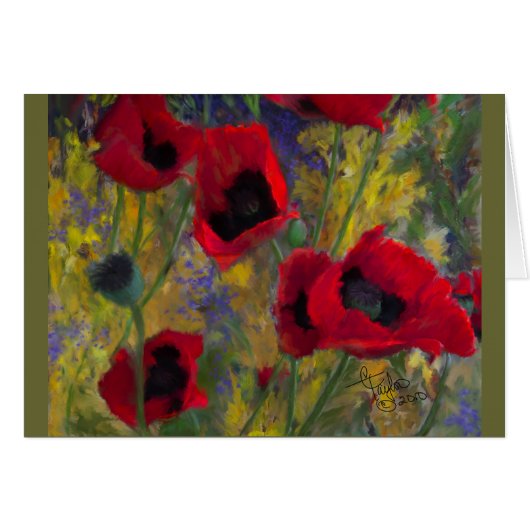 Alicias Poppies Cards (Front Horizontal)