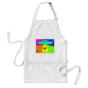 Alien Abduction Adult Apron