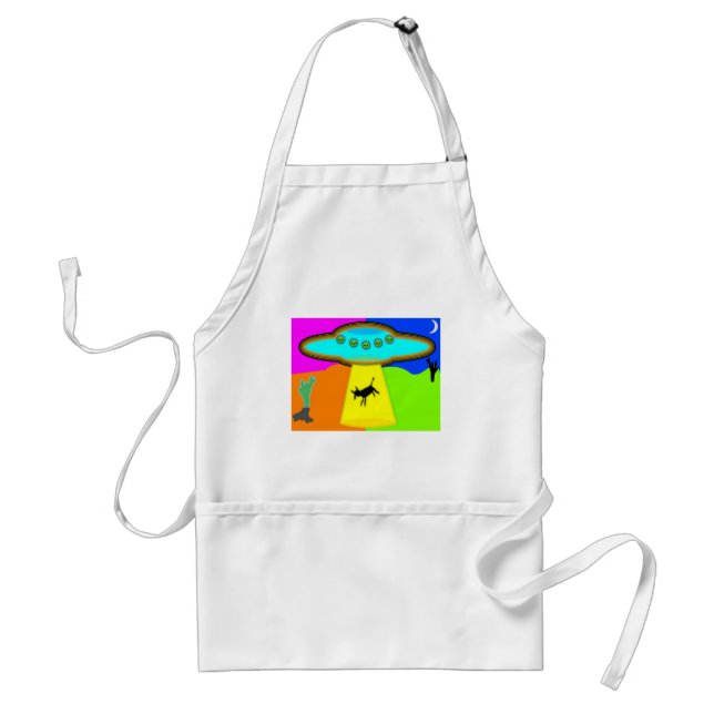 Alien Abduction Adult Apron (Front)