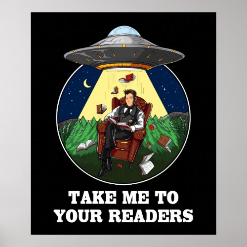 Alien Abduction Books To Your Readers UFO Poster