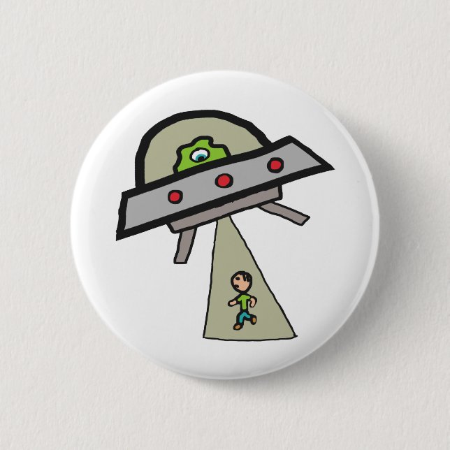 Alien Abduction Button (Front)