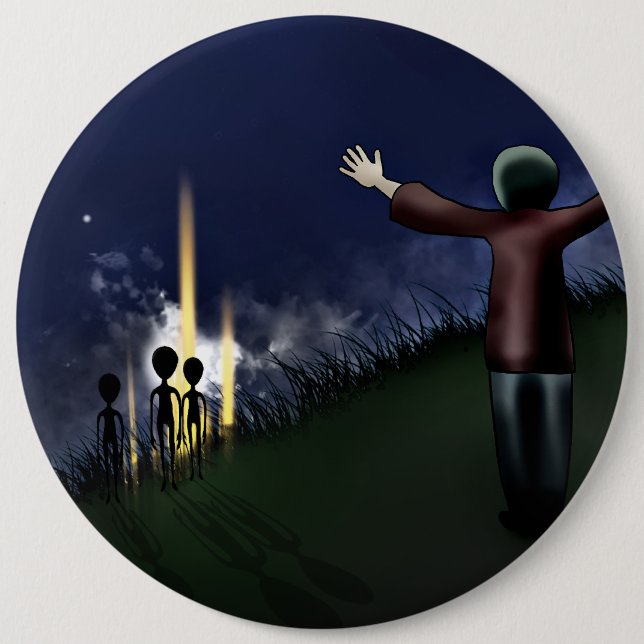 Alien Abduction Button (Front)