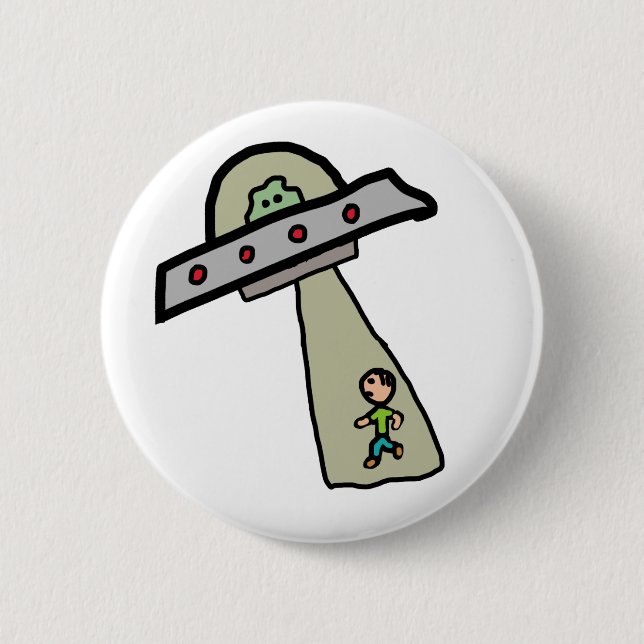 Alien Abduction Button (Front)