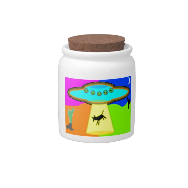 Alien Abduction Candy Jar (Front)