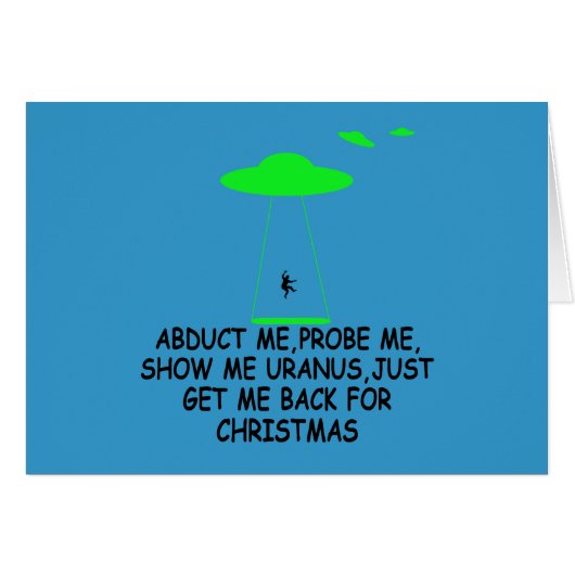 Alien abduction cards (Front Horizontal)
