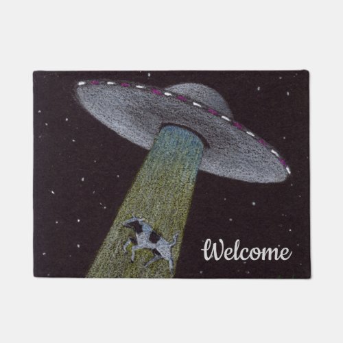 Alien Abduction Doormat