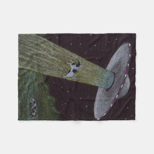 Alien Abduction Fleece Blanket