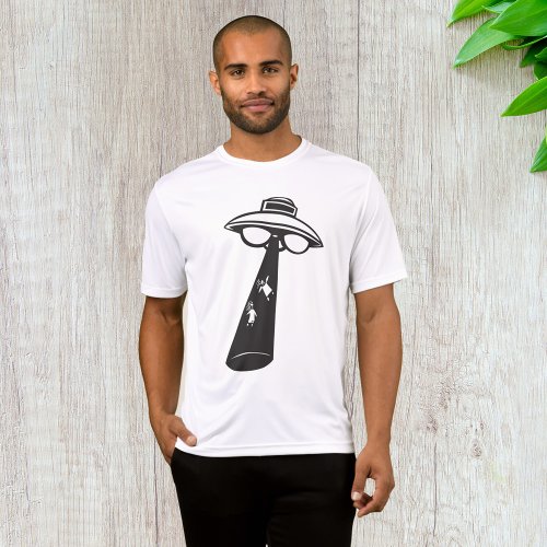 Alien Abduction Mens Sport_Tek T_Shirt