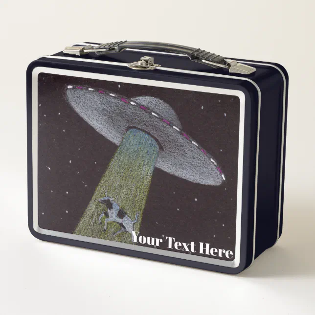 Alien Abduction Metal Lunch Box | Zazzle