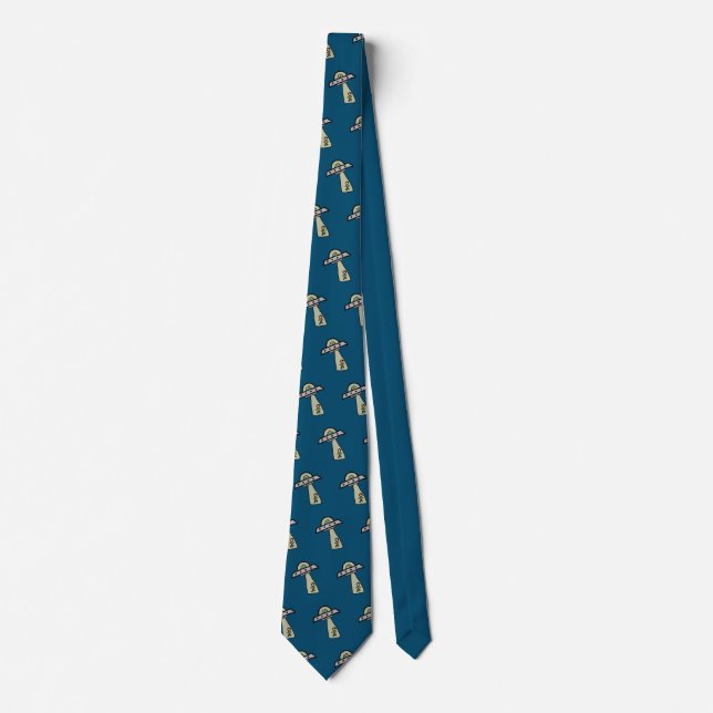 Alien Abduction Neck Tie (Front)