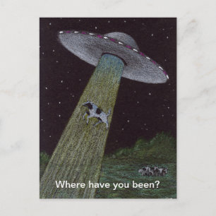 Alien Abduction Postcard