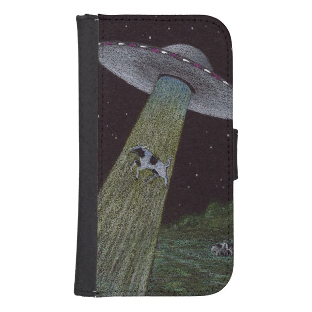Alien Abduction Samsung Galaxy Wallet Case (Front)