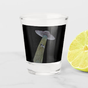 Alien Abduction Shot Glass