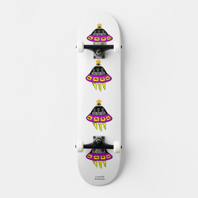 Alien Abduction Skateboard Deck (Front)