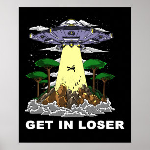 Alien Abduction Space UFO Conspiracy Poster