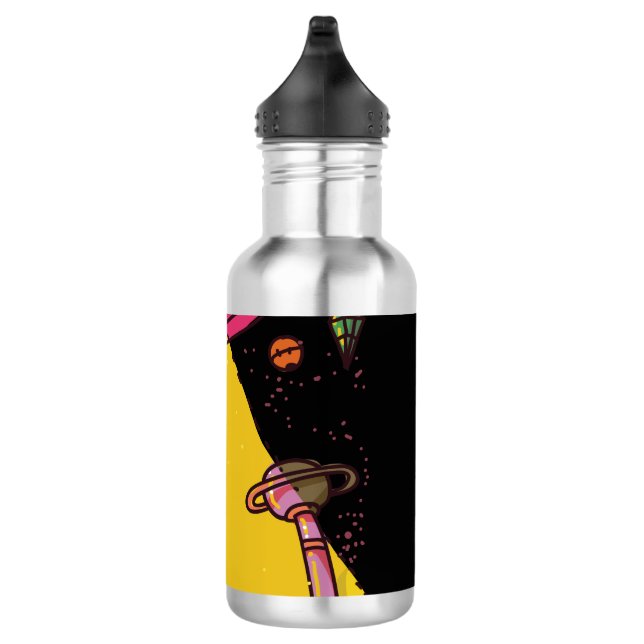 Alien Abduction Stainless Steel Water Bottle (Right)