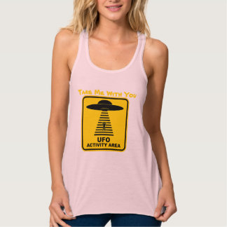 alien abduction - take me with you tank top