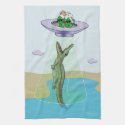 Alien Abduction Trauma Kitchen Towel