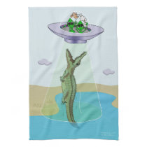 Alien Abduction Trauma Kitchen Towel
