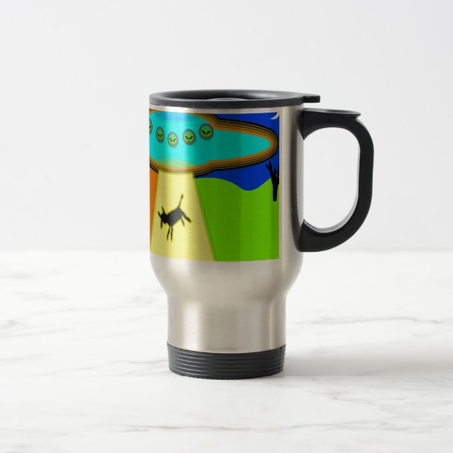 Alien Abduction Travel Mug (Right)