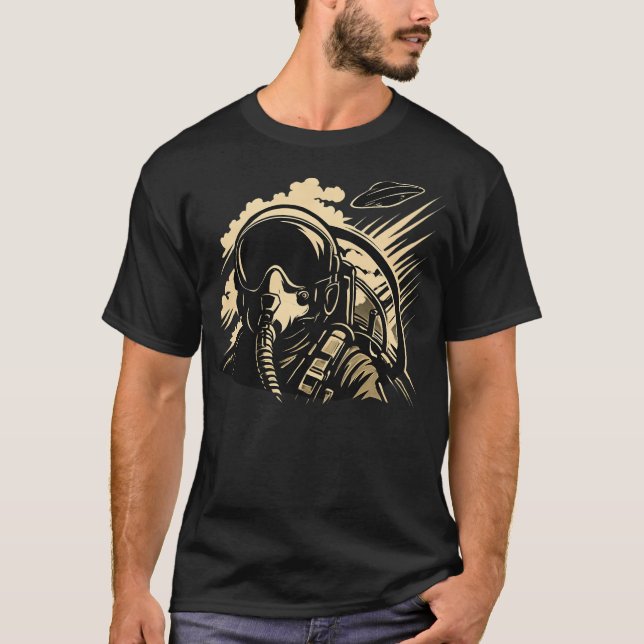 Alien Abduction UFO - Mens T-Shirt (Front)