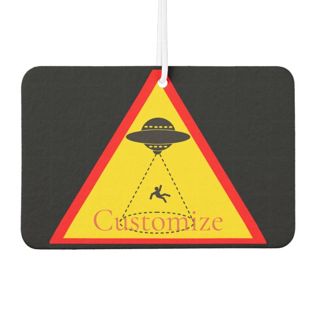 Alien Abduction UFO Thunder_Cove Air Freshener (Front)
