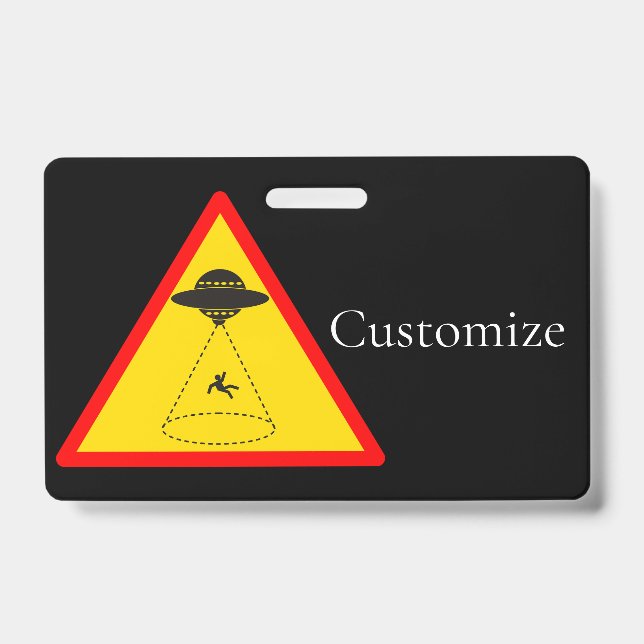 Alien Abduction UFO Thunder_Cove Badge (Front)