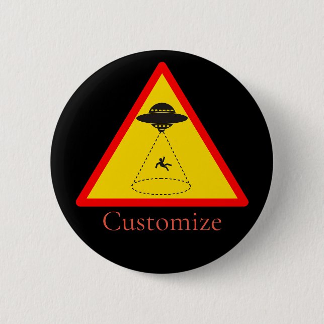 Alien Abduction UFO Thunder_Cove Button (Front)